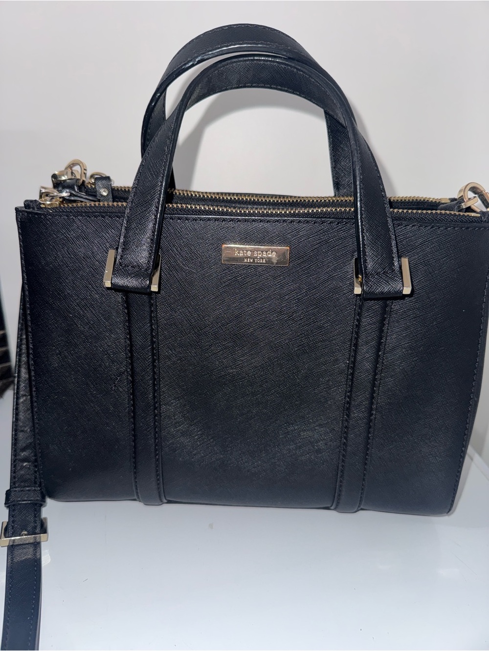 Kate Spade Black Saffiano Satchel